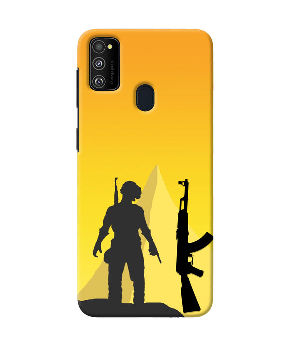PUBG Silhouette Samsung M21 Real 4D Back Cover