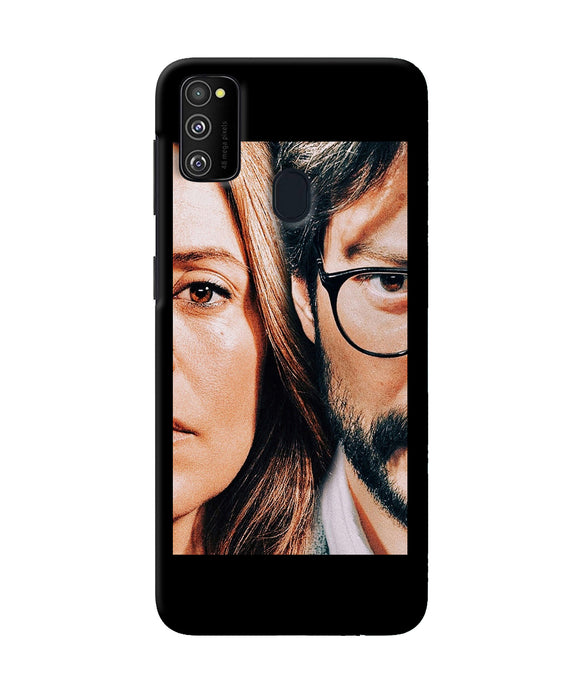 Money Heist Professor With Rachel Samsung M21 2020 Back Cover
