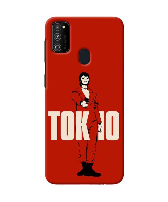 Money Heist Tokyo With Gun Samsung M21 2020 Back Cover
