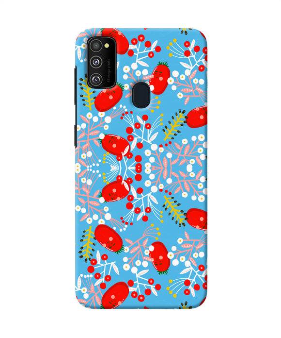 Small Red Animation Pattern Samsung M21 Back Cover