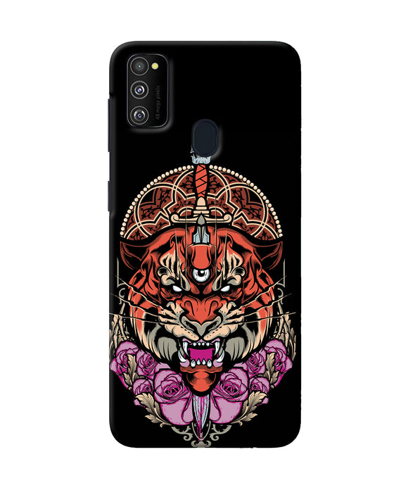 Abstract Tiger Samsung M21 Back Cover
