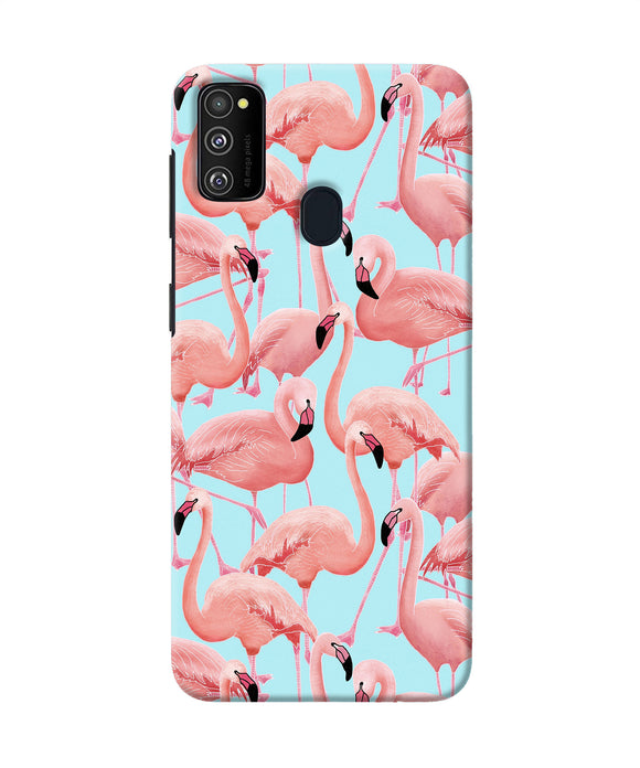 Abstract Sheer Bird Print Samsung M21 Back Cover