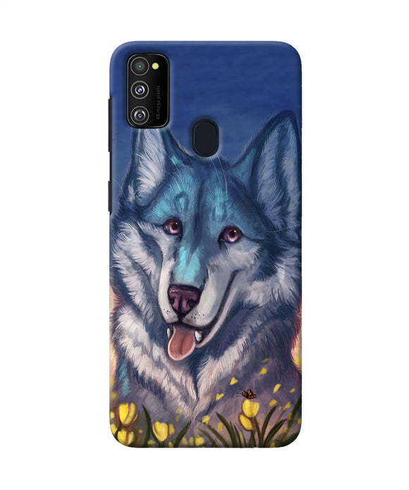 Cute Wolf Samsung M21 Back Cover