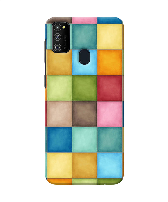 Abstract Colorful Squares Samsung M21 Back Cover