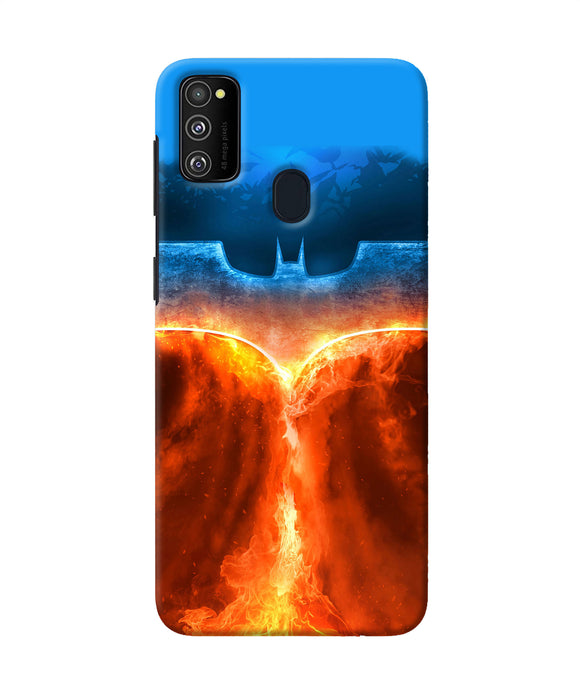 Burning Batman Logo Samsung M21 Back Cover