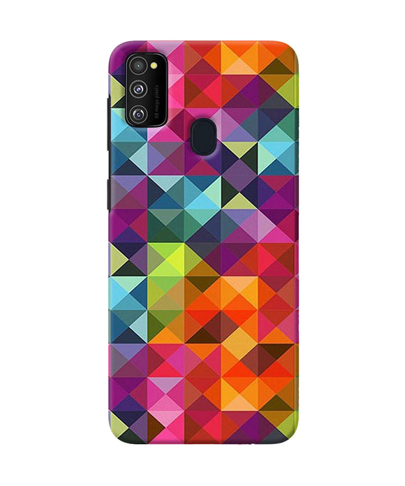 Abstract Triangle Pattern Samsung M21 Back Cover