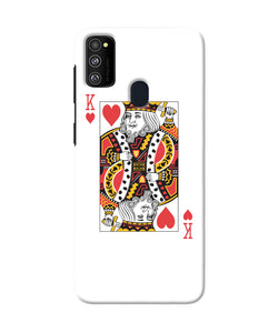 Heart King Card Samsung M21 Back Cover