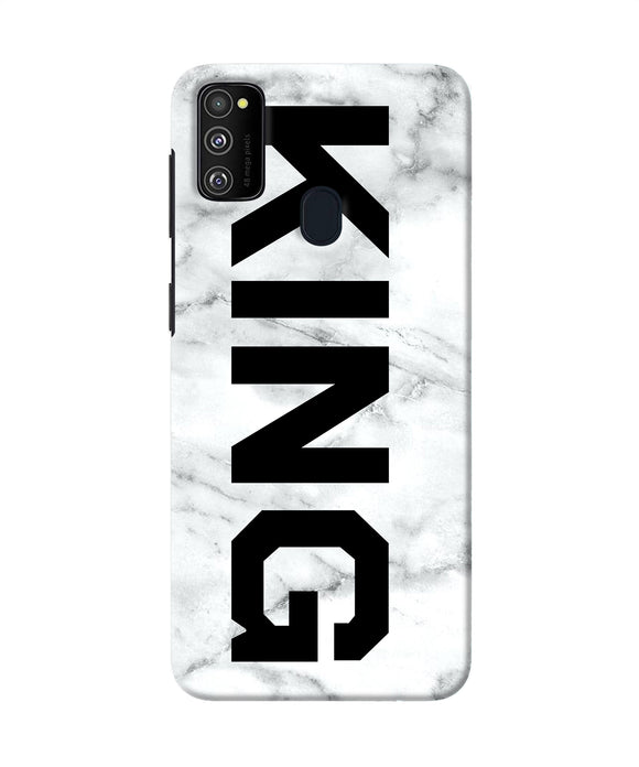 King Marble Text Samsung M21 Back Cover