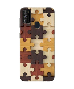 Wooden Puzzle Samsung M21 Back Cover