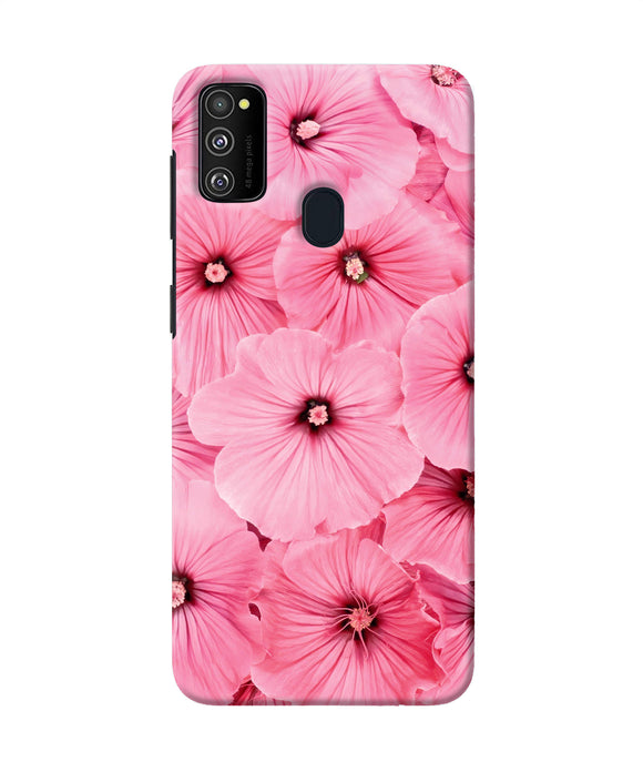 Pink Flowers Samsung M21 Back Cover