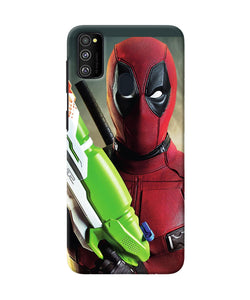 Deadpool Funny Gun Samsung M21 Back Cover