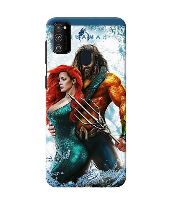 Aquaman Couple Water Samsung M21 Back Cover