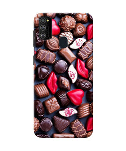 Valentine Special Chocolates Samsung M21 Back Cover