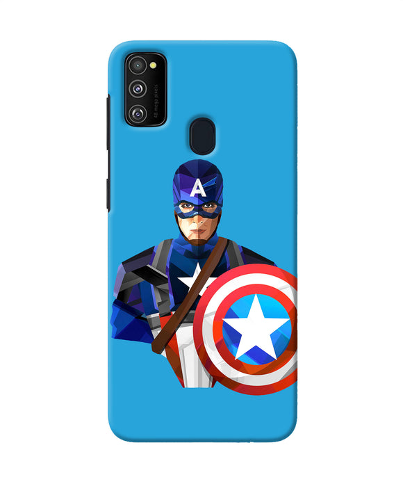 Captain America Character Samsung M21 Back Cover