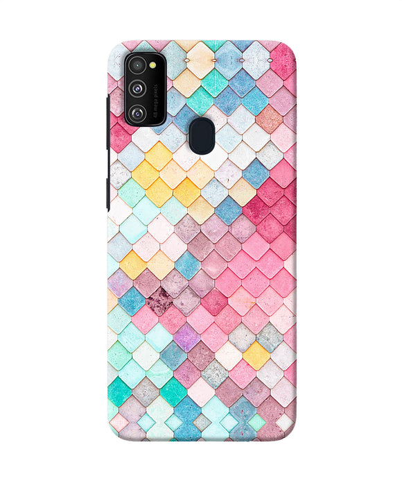 Colorful Fish Skin Samsung M21 Back Cover