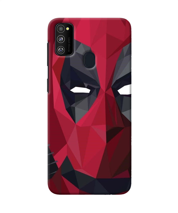 Abstract Deadpool Half Mask Samsung M21 Back Cover