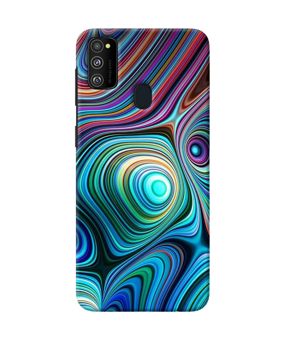 Abstract Coloful Waves Samsung M21 Back Cover