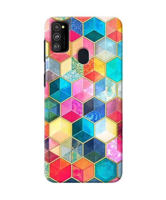 Abstract Color Box Samsung M21 Back Cover
