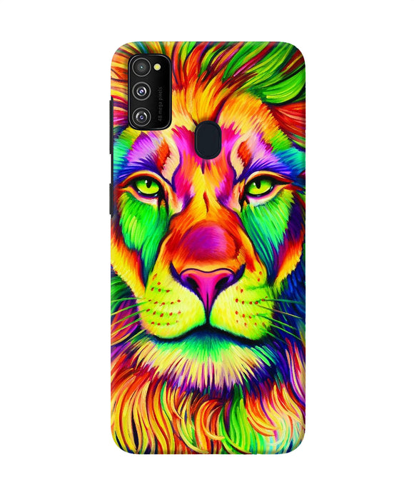 Lion Color Poster Samsung M21 Back Cover