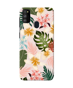 Leaf Print Samsung M21 Back Cover