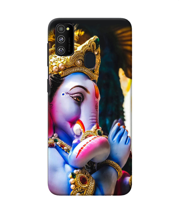 Lord Ganesh Statue Samsung M21 Back Cover