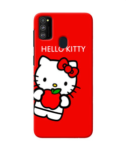 Hello Kitty Red Samsung M21 Back Cover