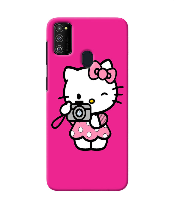 Hello Kitty Cam Pink Samsung M21 Back Cover