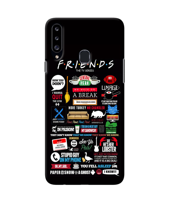 Friends Samsung A20s Back Cover