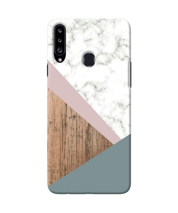 Marble Wood Abstract Samsung A20s Back Cover