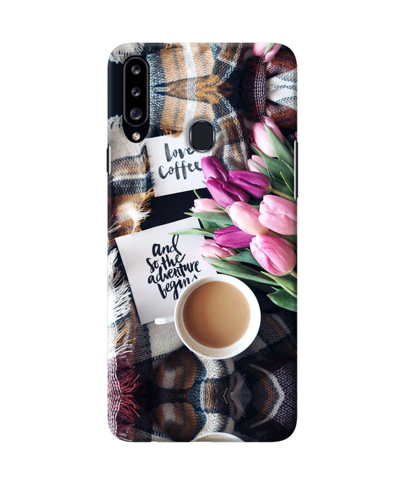 Love Coffee Quotes Samsung A20s Back Cover