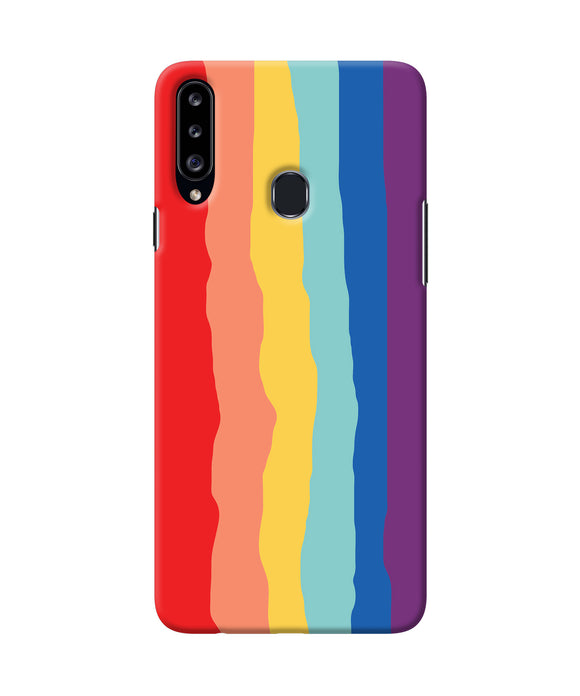 Rainbow Samsung A20s Back Cover