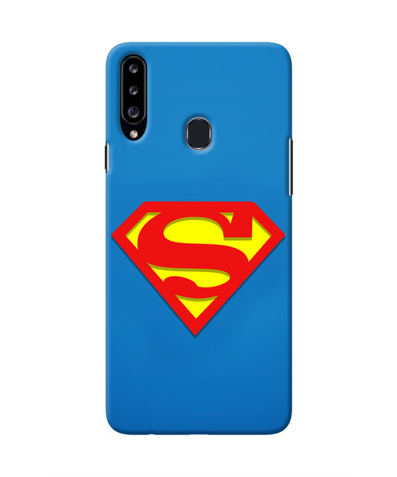 Superman Blue Samsung A20s Real 4D Back Cover