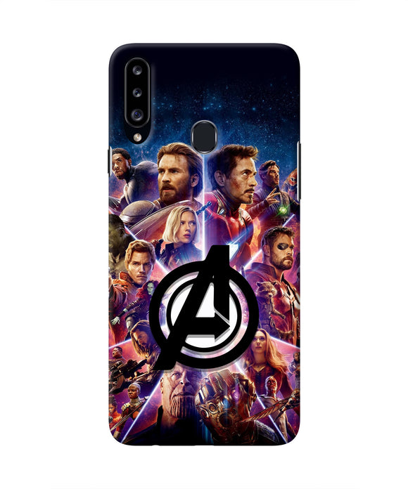 Avengers Superheroes Samsung A20s Real 4D Back Cover