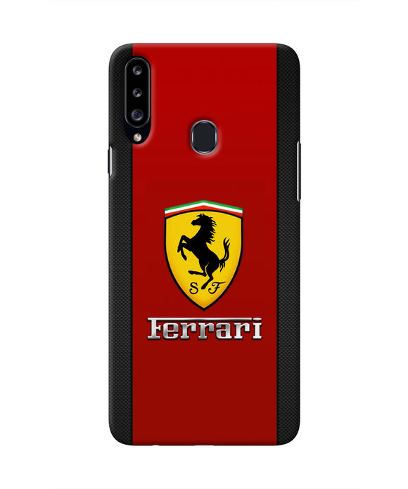 Ferrari Abstract Maroon Samsung A20s Real 4D Back Cover