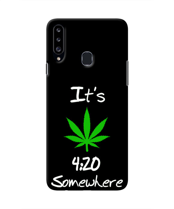 Weed Quote Samsung A20s Real 4D Back Cover