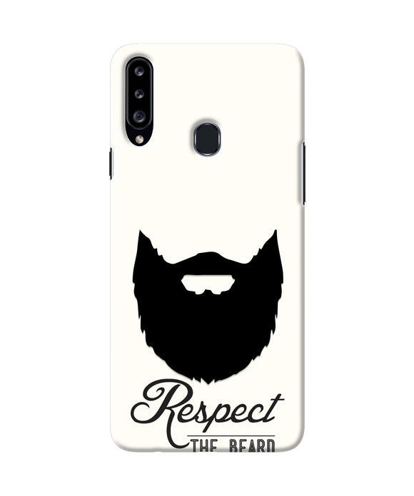 Respect the Beard Samsung A20s Real 4D Back Cover