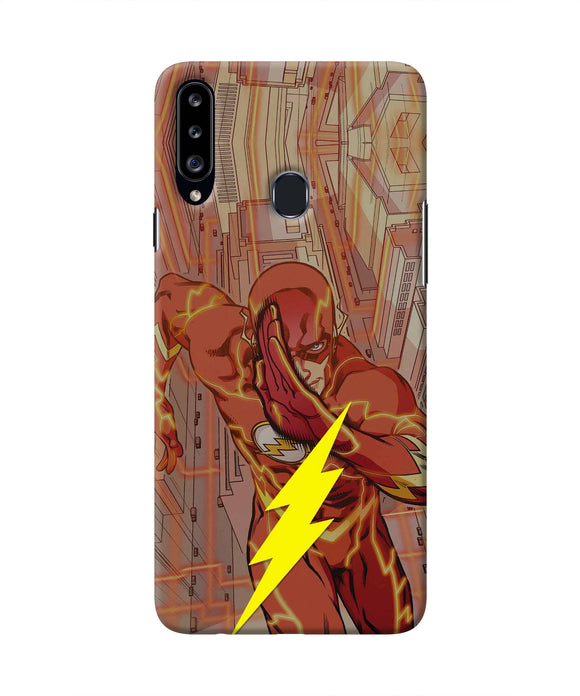 Flash Running Samsung A20s Real 4D Back Cover