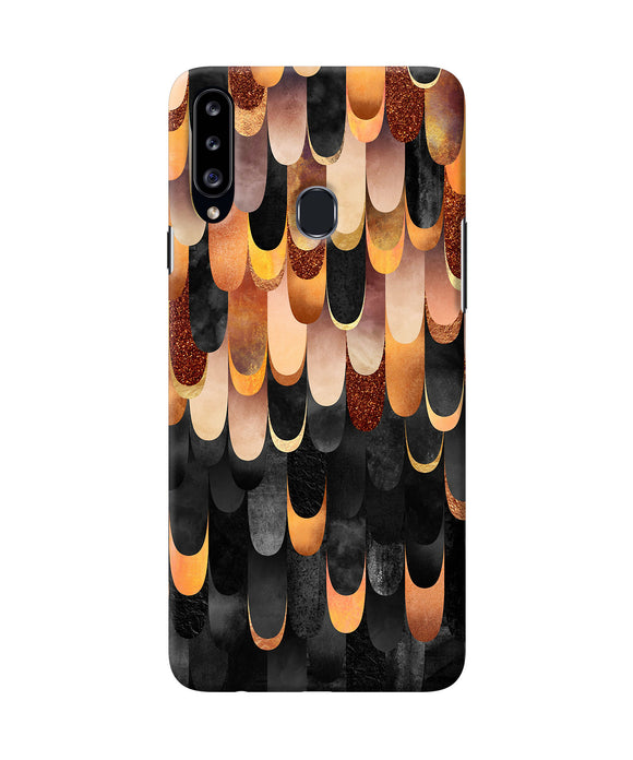 Abstract Wooden Rug Samsung A20s Back Cover