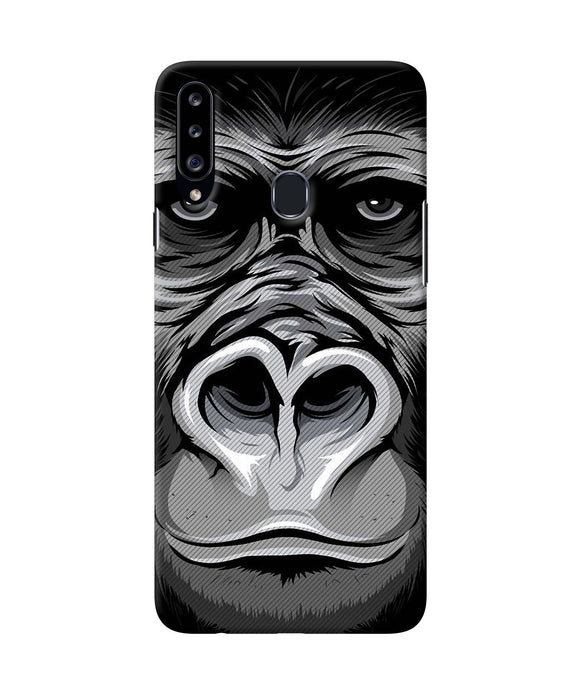 Black Chimpanzee Samsung A20s Back Cover