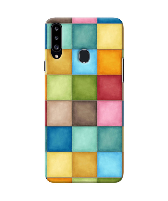 Abstract Colorful Squares Samsung A20s Back Cover