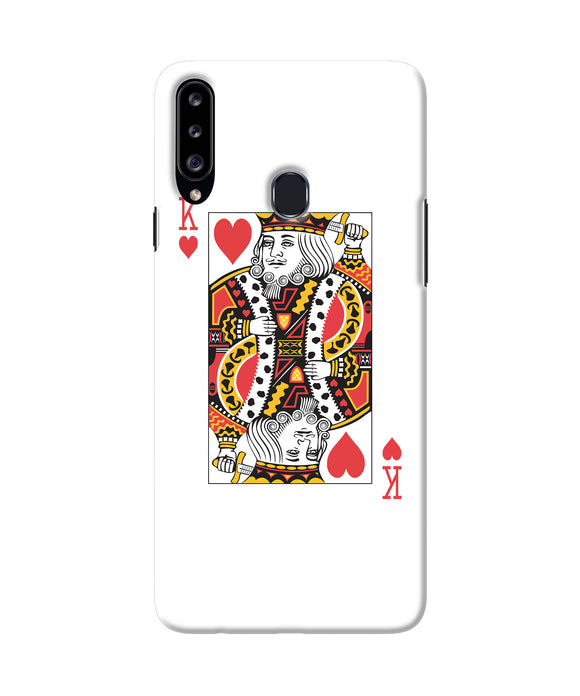 Heart King Card Samsung A20s Back Cover