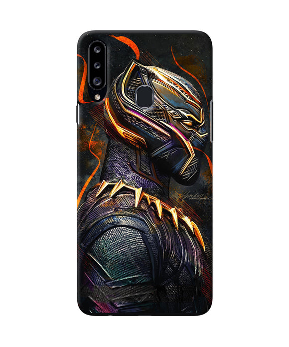 Black Panther Side Face Samsung A20s Back Cover