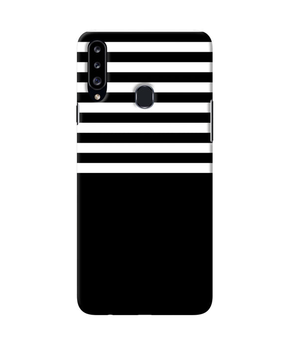 Black And White Print Samsung A20s Back Cover