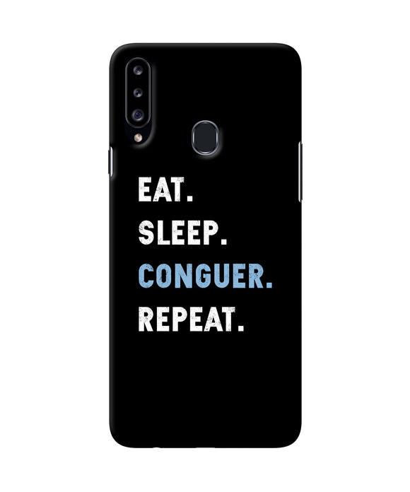 Eat Sleep Quote Samsung A20s Back Cover
