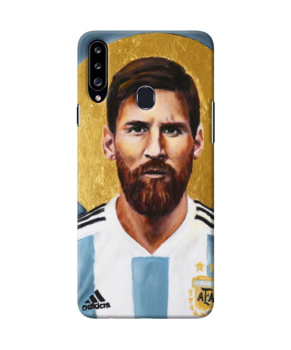 Messi Face Samsung A20s Back Cover