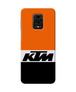 KTM Colorblock Redmi Note 9 Pro/Pro Max Real 4D Back Cover