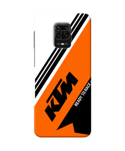 KTM Abstract Redmi Note 9 Pro/Pro Max Real 4D Back Cover
