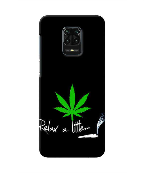 Weed Relax Quote Redmi Note 9 Pro/Pro Max Real 4D Back Cover