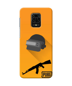 PUBG Helmet and Gun Redmi Note 9 Pro/Pro Max Real 4D Back Cover