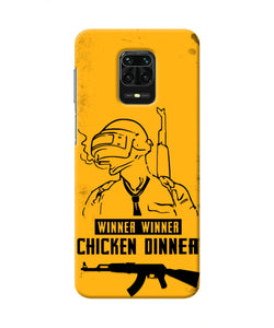 PUBG Chicken Dinner Redmi Note 9 Pro/Pro Max Real 4D Back Cover